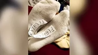 Smelly Soxx sniffing and Masturbating BDSM Twink