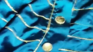 Handjob with blue satin silky salwar of nurse (20)