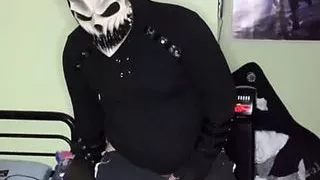 demon riding dick and pissing