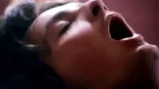 Brunette Woman Plays At Night And Feels The Moment