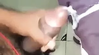 Indian Desi Big Black Cock Handjob In Bathroom And Big Cumshot