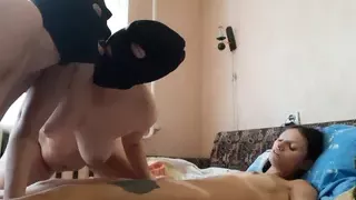 My girls play with tongues and I cum - Lesbian-illusion