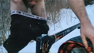 Risky Outdoor Public Trail Cum on Tool