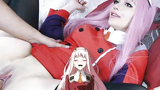 Zero Two fucks Hiro and Squirt - Sweet Darling