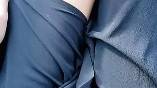 Angy is Masturbating while DRIVING her CAR Home from the Office ...