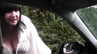 Hitchhiking fatty getting pussy licked and fucked