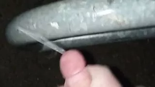 Gay cum in public (by night)