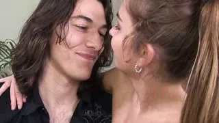 Big cock dude blows a big load in the mouth of this cute cheerleader after fuck