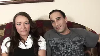 Bitch woman does casting for $ and fucks strange man