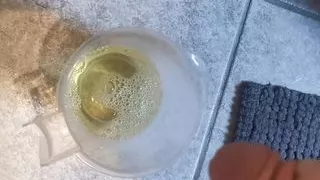 Pee in cup