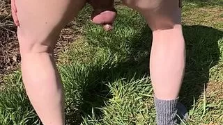 Me as a cheap slut in chastity cage showing my asshole