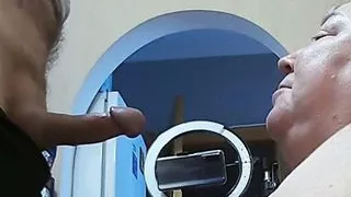 I fuck her mouth and cum in it