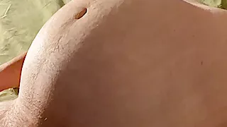 Birthday! MPREG Dad belly finally delivers