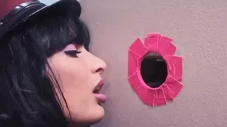 Big titted harlot taking cocks in gangbang