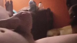 Cumshot during live stream.