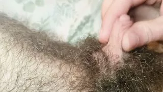 Stroking My Tiny Cock Fully Erect