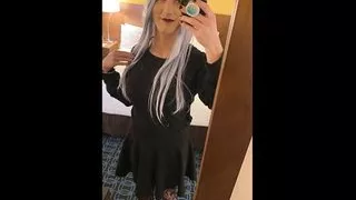 Crossdresser in Hotel Ready for Sex
