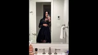 Gothic Crossdresser an Halloween