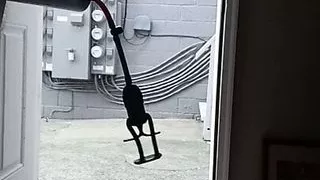 Mofo2121 pumping it in the doorway