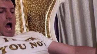 THE SUPER SADIST lets the Virgin Loser masturbate on his knees all night long – PHOTOS