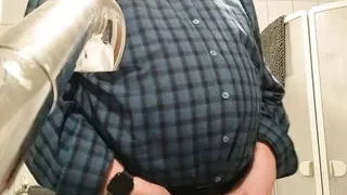 pissing into the sink