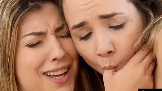 Petite Blondes Mona Blue and Shona River Lesbian Fingering and 69ing