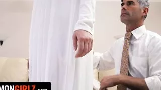 Teamskeet - Horny Teen Gets Caught Lying About Breaking The Law Of Chastity By Her Superior