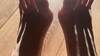 My feet enjoying the sun