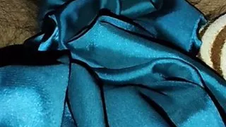 Dickhead rub with satin silky green saree of neighbour Chachi (29)