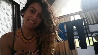 Hot, young Latina oils and plays with my dick until I come in her hands!!