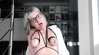 Julie's orgasm break at showroom