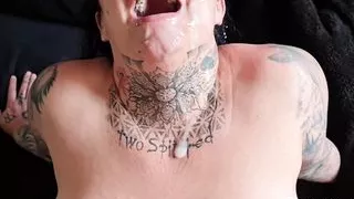 Rough Blowjob with MASSIVE Facial