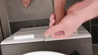 Jerking in my bathroom after taking a hot bath