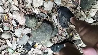 cumming multiple times in a small canyon