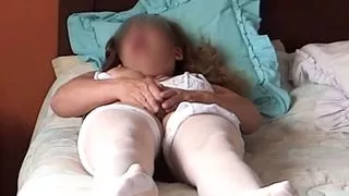 Hidden camera - my wife's sister masturbating while watching porn