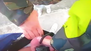 SISSY PET OUTDOORS - Walking your balls on the beach!