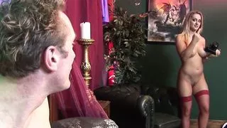 Her stepson is ready to fuck her pussy right away