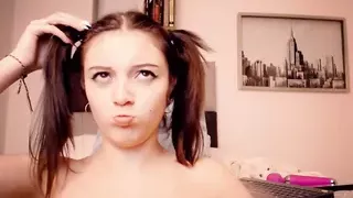 The biggest dream of this young Colombian slut with the appearance of a nerdy girl is that many old men masturbate