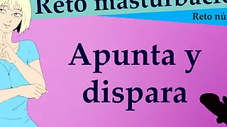 Spanish MINIJOI. Apunta con tu semen, dispara y consigue puntos.