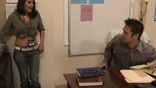 Charley Chase with her hairy pussy stuffed by Johnny's cock