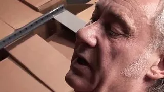 A blonde milf fucks on her lunch break with a hard cock