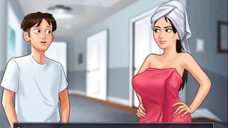 Summertime Saga: StepBrother Found Out That His StepSister Is A Cam Girl-Ep63