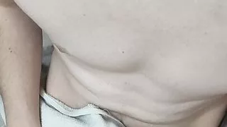 Busting a huge load all over my body