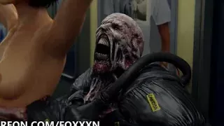 Jill Valentine - Nemesis Train Creampie