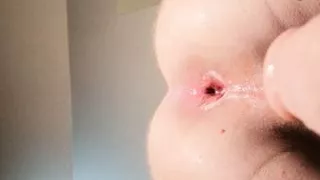 Close-up, Boy Has Anal Fucking Orgasm