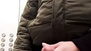 First time wank in elevator