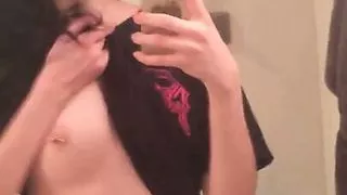 Death metal cutie does little tease