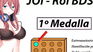 Spanish JOI Aventura Rol Hentai - Primera medalla BDSM