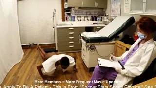 Ebony Soccer Star Jewel Must Get A Humiliating Sports Physical Completed By Doctor Stacy Shepard At GirlsGoneGyno com!!!