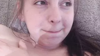 Teen Masturbates Wet Pussy Close-Up